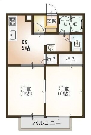 ガーデンコートＡの物件間取画像